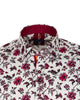 Red Flower Print with Matching Handkerchief-Makrom
