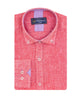 Red Linen Long Sleeve Shirt-Makrom