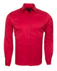 Red Plain Double Cuff Shirt-Makrom