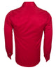 Red Plain Double Cuff Shirt-Makrom