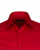 Red Plain Double Cuff Shirt-Makrom