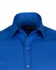 Royal Blue Plain Double Cuff Shirt-Makrom