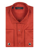 Rustic Brown Plain Double Cuff Shirt-Makrom