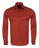 Rustic Brown Plain Double Cuff Shirt-Makrom