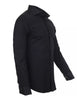 Black Casual Twill Double Cuff Long Sleeve Shirt