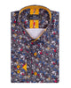 Black Colourful Floral Print Shirt