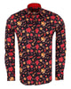 Burnt Autumn Leaf Print with Matching Handkerchief