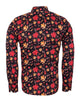 Burnt Autumn Leaf Print with Matching Handkerchief