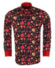 Burnt Autumn Leaf Print with Matching Handkerchief
