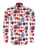 Seaside Print Men's Shirt with Matching Handkerchief