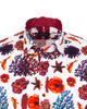Seaside Print Men's Shirt with Matching Handkerchief