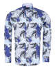 Blue Paisley Print with Matching Handkerchief