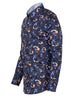 Blue Japanese Fish Print with Matching Handkerchief