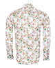 White Rose Floral Print with Matching Handkerchief