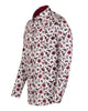 Red Flower Print with Matching Handkerchief