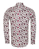 Red Flower Print with Matching Handkerchief