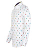 White Colourful Insect Print with Matching Handkerchief