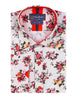 White Flower Print with Matching Handkerchief