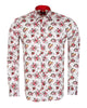 White Flower Print with Matching Handkerchief