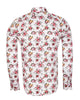 White Flower Print with Matching Handkerchief