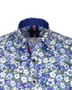 Blue Poppy Print with Matching Handkerchief