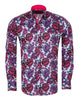 Purple Rose Print with Matching Handkerchief