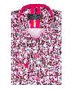 Fuchsia Colourful Ink Print Men's Shirt