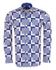 Dark Blue Vector Print Shirt
