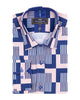 Dark Blue Vector Print Shirt