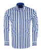 Dark Blue Bold Striped Classic Men's Shirt