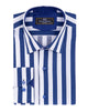 Dark Blue Bold Striped Classic Men's Shirt