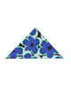 Dark Blue Large Flower Print Shirt with Matching Handkerchief