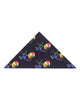 Black Colourful Skull Print Shirt with Matching Handkerchief