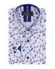 White Small Butterfly Print Men's Shirt