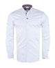 Plain White Shirt with Colourful Stripe Insert Shirt