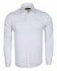 Cream Plain Double Cuff Shirt