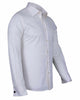 Cream Plain Double Cuff Shirt
