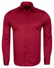 Burgundy Plain Double Cuff Shirt