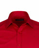 Red Plain Double Cuff Shirt