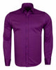 Purple Plain Double Cuff Shirt
