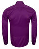 Purple Plain Double Cuff Shirt