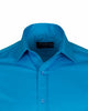 Turquoise Plain Double Cuff Shirt