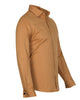 Camel Plain Double Cuff Shirt
