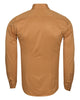 Camel Plain Double Cuff Shirt