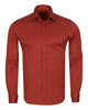 Rustic Brown Plain Double Cuff Shirt