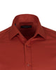 Rustic Brown Plain Double Cuff Shirt