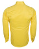 Yellow Plain Double Cuff Shirt