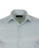 Green Casual Twill Double Cuff Long Sleeve Shirt