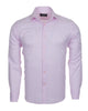 Pink Casual Twill Double Cuff Long Sleeve Shirt