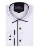 Black Classic Plain Shirt with Collar Tip Design